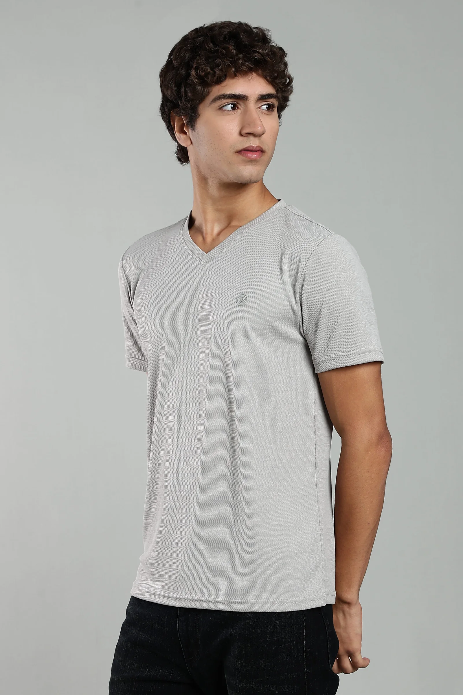 Men’s Active Wear V-Neck T-Shirt with HD Chest Print – Multiple Colours, view 1 of 23