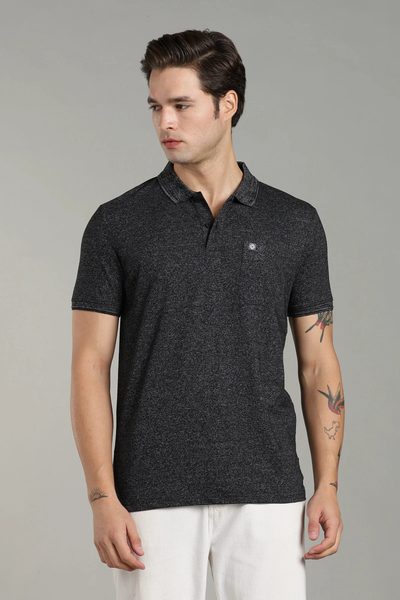 Men’s Yarn-Dyed Single Jersey Polo T-Shirt